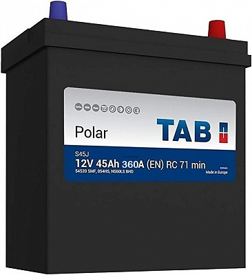 Аккумулятор TAB Polar Азия 45Ач 400А 12V обратная полярность 237*134*225