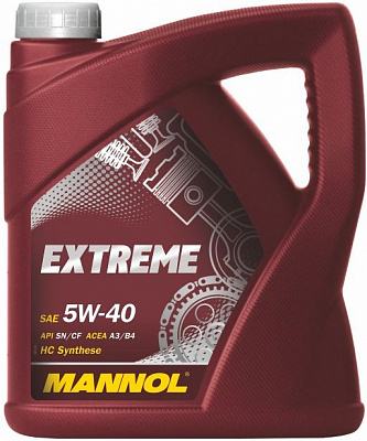 Моторное масло Mannol Extreme 5W40, 5л